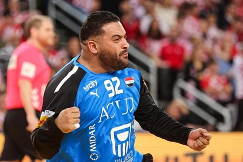 محمد علي السد العالي.. لقطات من مباراة مصر وكرواتيا في بطولة العالم لليد (صور)